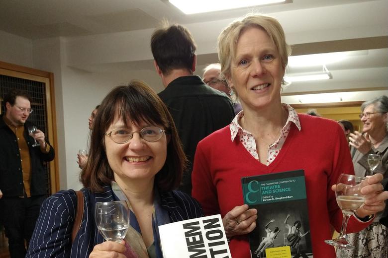 kate mcloughlin and kirsten shepherd-barr with their books