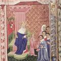 The presentation of boy Alexander to court by his father king Philip of Macedon from MS Bodl 264