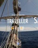 tide salon homepage, a seascape with 3 words in large font: alien, traveller and savage