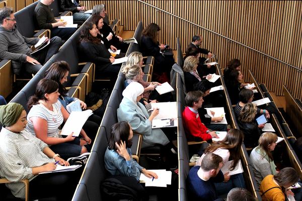 Image of teachers in lecture theatre