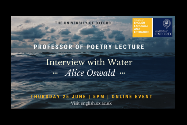 Professor of Poetry lecture poster
