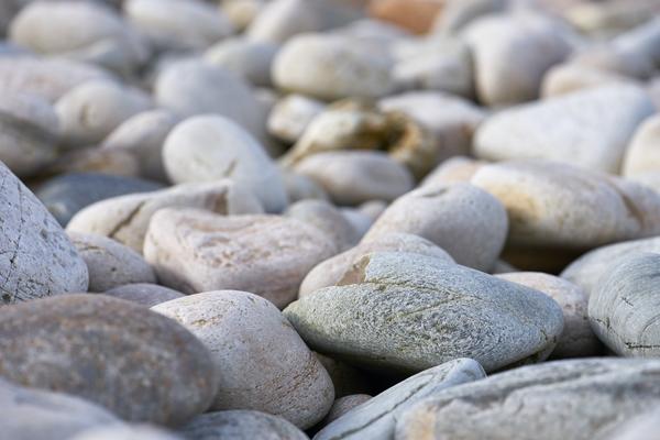 close up of pebbles on a beach