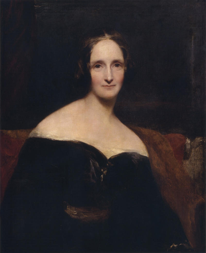 Portrait of Mary Shelley by Richard Rothwell