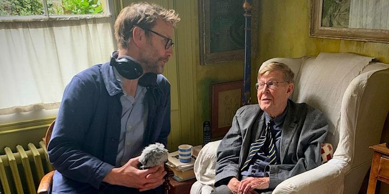 Geoff Bird with Alan Bennett