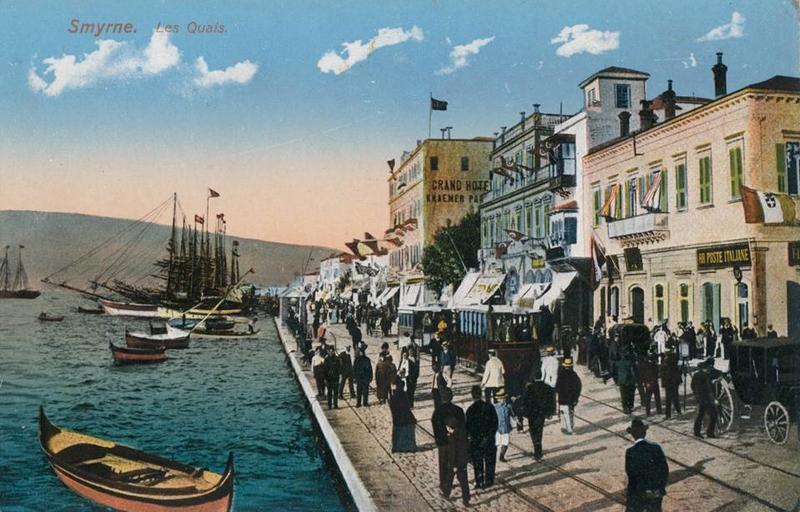 postcard of smyrna wharf c 1910