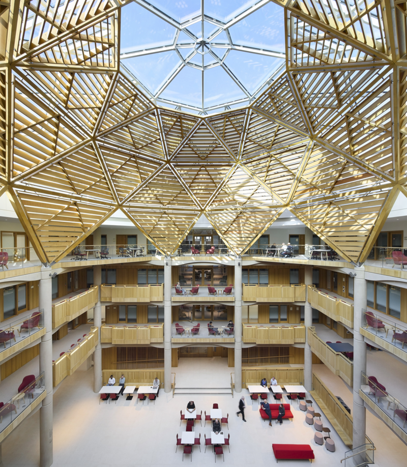 view of the great hall stephen a schwarzman centre for the humanities photograph c hufton crow