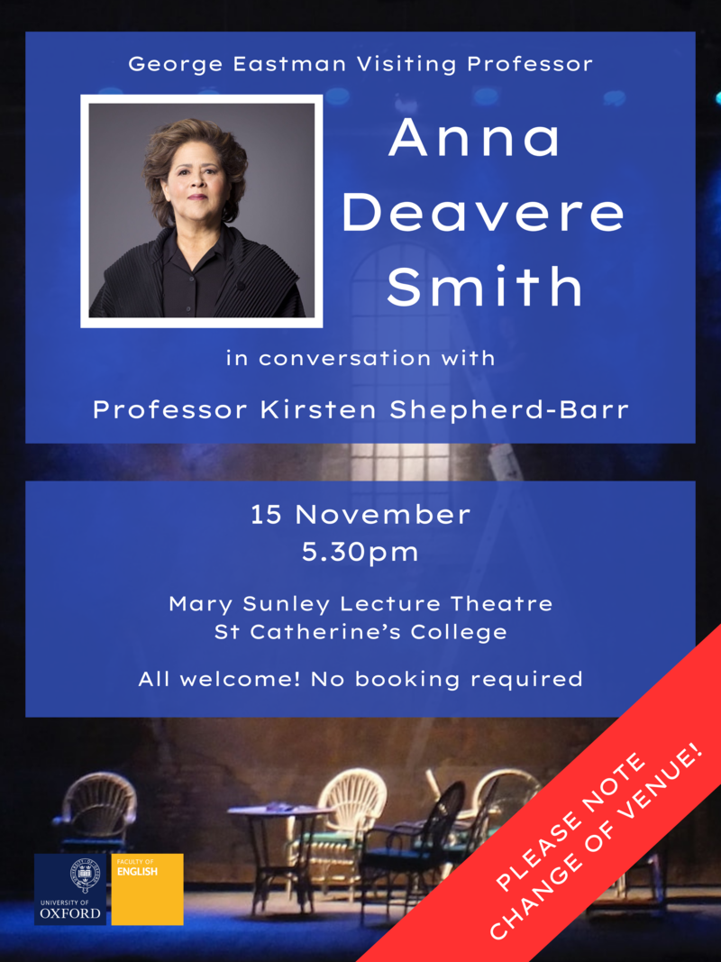 Professor Anna Deavere Smith in conversation with Professor Kirsten