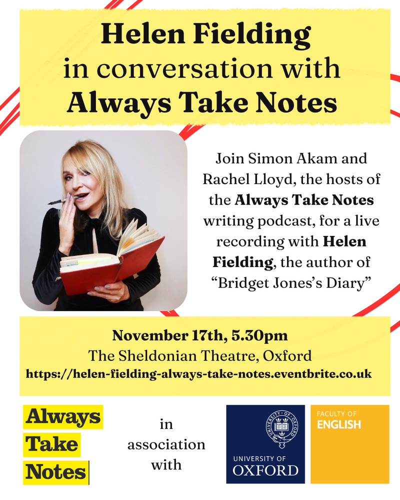 Helen Fielding event poster
