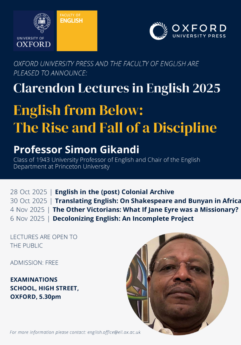 clarendon lectures in english 2025