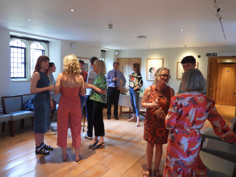drinks reception at the award ceremony