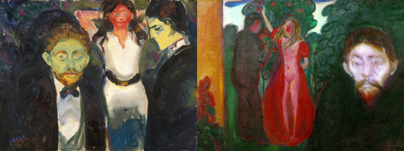 paintings by Edvard Munch Jealousy