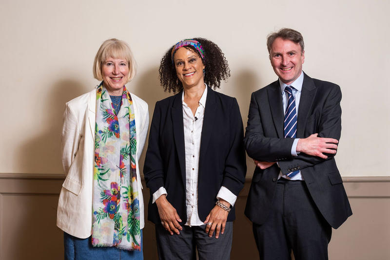 Elleke Boehmer, Bernardine Evaristo and Simon Horobin