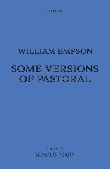 william empson some versions of pastoral book cover