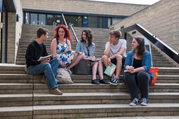 Students on Faculty Steps