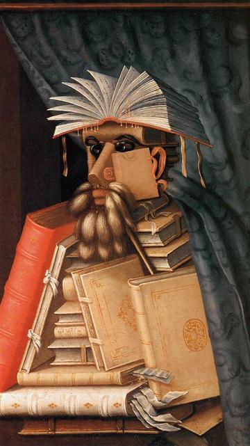 The Librarian by Giuseppe Arcimboldo