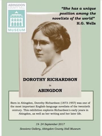 Dorothy Richardson in Abingdon Exhibition | Faculty of English