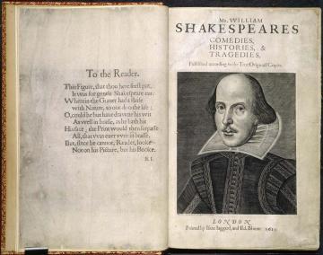 Shakespeare's First Folio Title Page