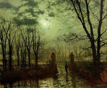 john atkinson grimshaw at the park gate 1878