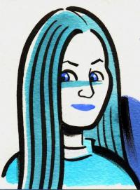 Hillary Chute portrait, by Seth