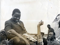 Ndabaningi Sithole a pioneering zimbabwean writer and leading nationalist Ndabaningi Sithole zimbabwean writer and leading nationalist embraces a crowd